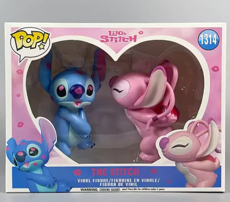 Stitch & Angel innamorati – Figurine romantiche da collezione